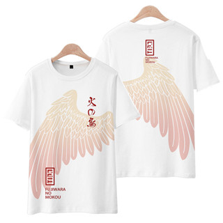 เสื้อยืดลําลอง พิมพ์ลายอนิเมะ Touhou Project Fujiwara no Mokou สําหรับเด็กผู้ชาย และผู้หญิง