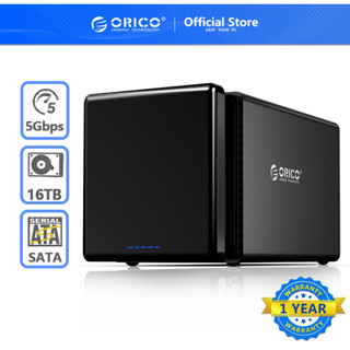 ORICO 5 Bay 3.5 Type C/USB3.0  HDD Docking Station Aluminum 5Gbps 80TB HDD Enclosure USB3.1 HDD Case with 78W Power Adapter（NS500U3）