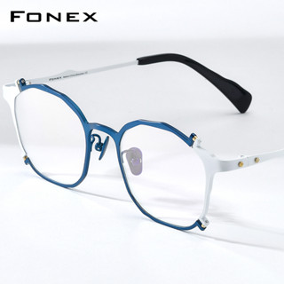 Fonex ใหม่ แว่นตา กรอบไทเทเนียมบริสุทธิ์ ทรงสี่เหลี่ยม สไตล์วินเทจย้อนยุค สําหรับผู้ชาย ผู้หญิง F85758