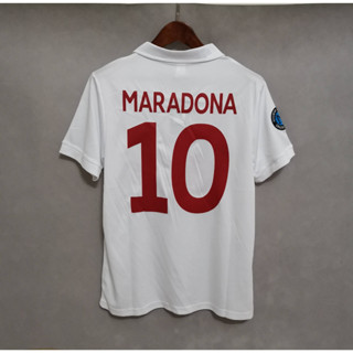 เสื้อกีฬาแขนสั้น ลายทีมชาติฟุตบอล MARADONA 87-88 คุณภาพสูง สไตล์เรโทร