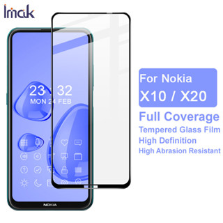 Imak Nokia X10 Nokia X20 ฟิล์มกระจกนิรภัยกันรอยหน้าจอ คุณภาพสูง สําหรับ Full Glue Tempered Glass Nokia Screen Protector Film