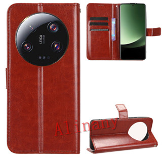 เคสสำ Xiaomi 13 Ultra Case Flip PU Leather Phone Casing Xiaomi Mi 13 Ultra คสโทรศัพท์มือถือ Back Cover