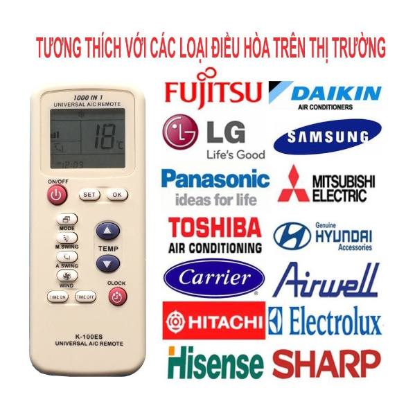 รีโมท - เครื่องปรับอากาศมัลติฟังก์ชั่น K-100ES, K-1028E และ K-1038E