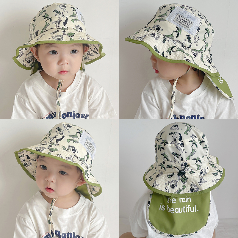 หมวกบักเก็ตกันแดด ลายการ์ตูนน่ารัก เหมาะกับฤดูร้อน สําหรับเด็กผู้ชาย และเด็กผู้หญิง เหมาะกับการตกปลา เดินทางกลางแจ้ง - รูปที่ 2