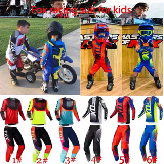 2021 ชุดเสื้อเกียร์แข่งจิ้งจอก 180 Motocross สําหรับเด็ก