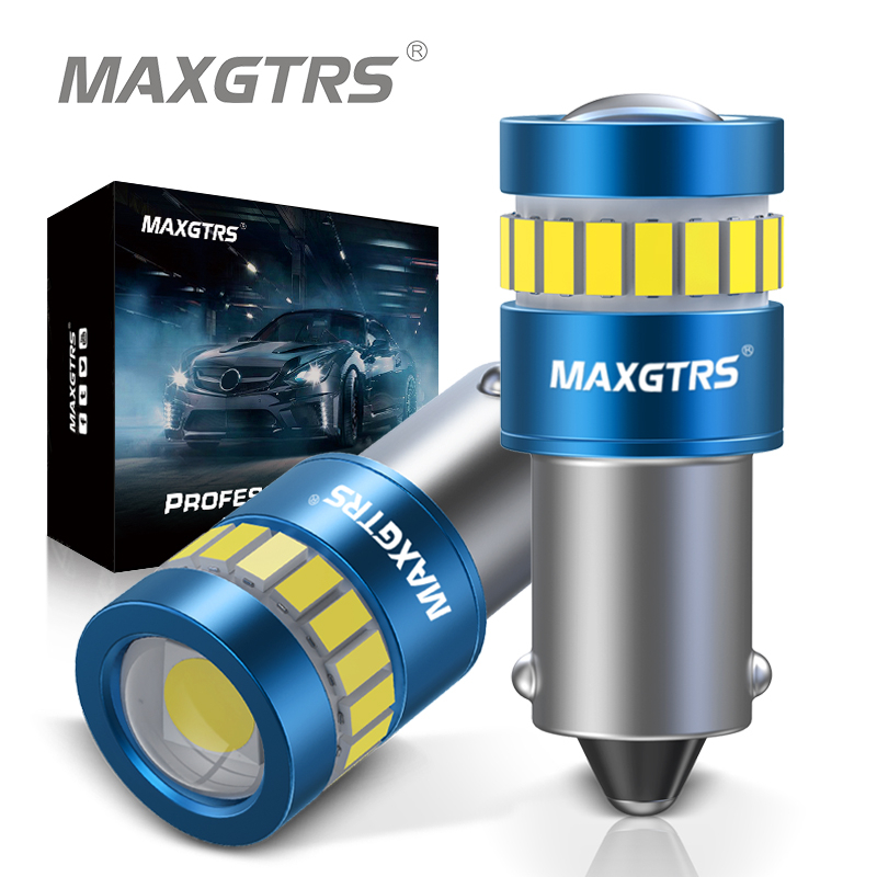 Maxgtrs 2x รถ Auto BA9S Bax9s BAY9S Led T4W Wedge W5W 3030 ชิป Led ภายในหลอดไฟ T2W T3W H5W ที่จอดรถ DRL ป้ายทะเบียน