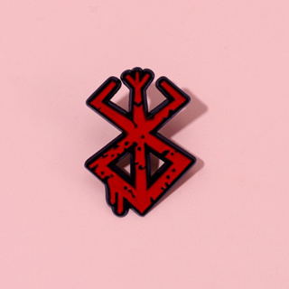 เครื่องประดับ เข็มกลัด รูปเกม Berserk Enamel Pins สีแดง สไตล์นอร์ดิก สําหรับเพื่อน