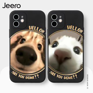 Jeero เคสคู่ เคสไอโฟน คู่รัก กันกระแทกซิลิโคนนุ่มน่ารักตลก เคสโทรศัพท์ Compatible for iPhone 15 14 13 12 11 Pro Max SE 2020 X XR XS 8 7 6 6S Plus พลัส HFE2287