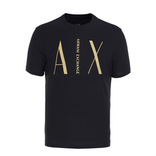 Armani เสื้อยืดลําลอง ผ้าฝ้าย แขนสั้น คอกลม พิมพ์ลาย สําหรับผู้ชาย 134HDH