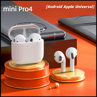 Tws mini Pro4 ชุดหูฟังบลูทูธไร้สาย 5.2 สําหรับ Android Apple