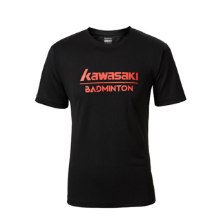 Kawasaki เสื้อยืดกีฬาแบดมินตัน ทรงสลิมฟิต สําหรับผู้ชาย และผู้หญิง K4C05-A3954