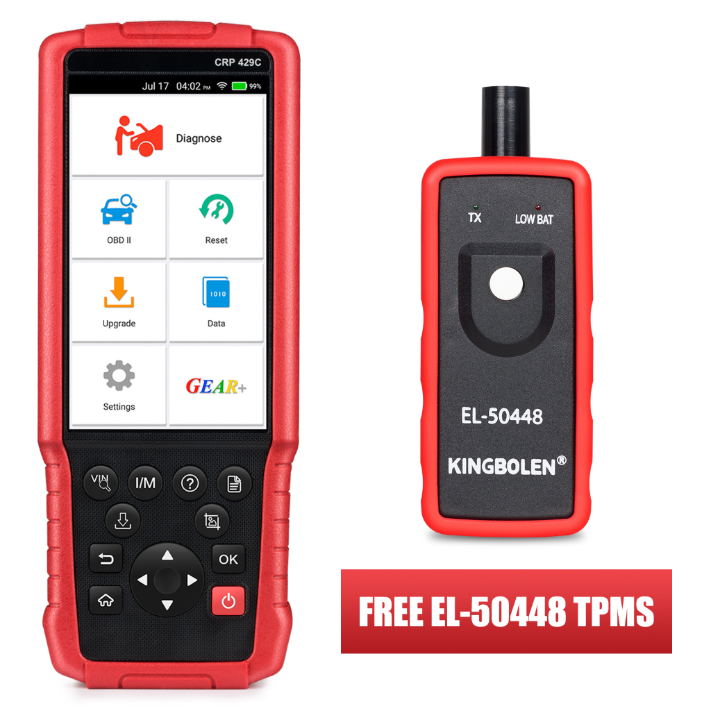 Launch X431 CRP429C เครื่องมือวิเคราะห์อัตโนมัติ OBD2 เครื่องอ่านโค้ด พร้อมบริการรีเซ็ต อัพเกรดซอฟต์