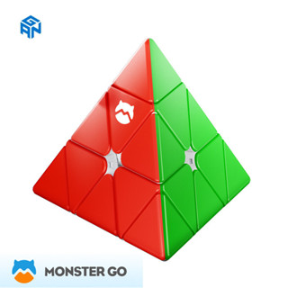 Gan Cube Monster Go Pyraminx Cube MG ลูกบาศก์พีระมิดปริศนา ทรงสามเหลี่ยม ไร้สติกเกอร์