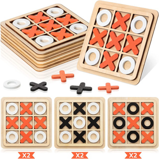 เกมกระดานไม้ tic tac toe tic tac เกมกระดานนิ้วเท้าปริศนา ปฏิสัมพันธ์ระหว่างพ่อแม่และลูก เกมกระดานปาร์ตี้สําหรับครอบครัวที่ตลก