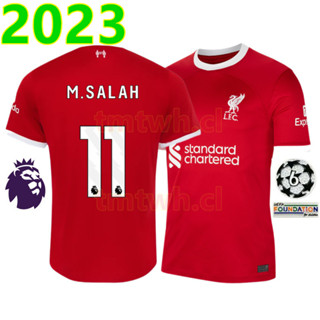 เสื้อกีฬาแขนสั้น ลายทีมชาติฟุตบอล Liverpool คุณภาพสูง สําหรับผู้ชาย และผู้ใหญ่ 2023-24