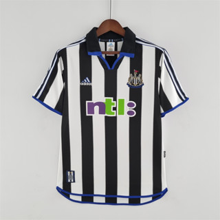 เสื้อกีฬาแขนสั้น ลายทีมชาติฟุตบอล NUFC NCU 00-01 ชุดเหย้า สไตล์วินเทจเรโทร