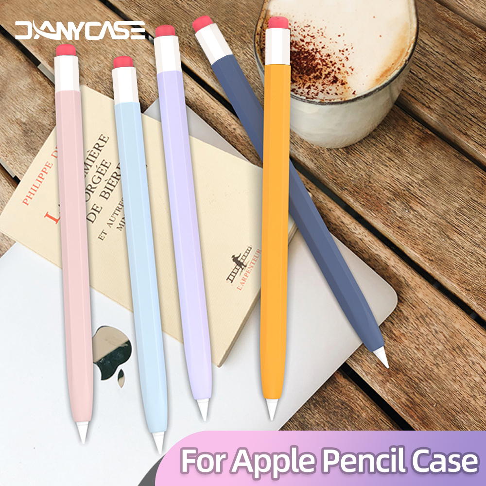เคสซิลิโคน สไตล์วินเทจ สําหรับ Apple Pencil 1st 2nd Gen