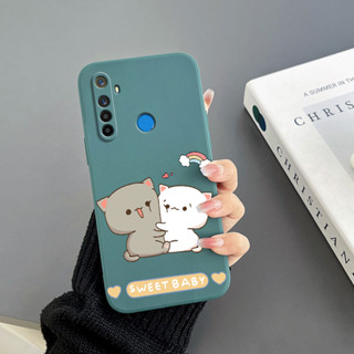 เคสโทรศัพท์มือถือ Tpu ขอบตรง ลายแมวน่ารัก สําหรับ realme 5 realme 5i realme 5S 6i realme C3 realme C11 realme C20 C11 2021