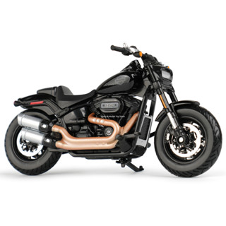 โมเดลรถจักรยานยนต์ Maisto 1:18 Harley-Davidson 2022 Fat Bob 114 Die Cast Vehicles ของเล่นสําหรับเด็ก