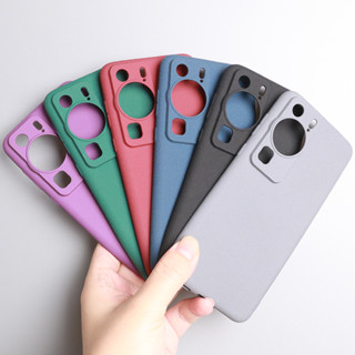 เคสโทรศัพท์มือถือ แบบนิ่ม ป้องกันลายนิ้วมือ สีพื้น สําหรับ Huawei P60 Pro