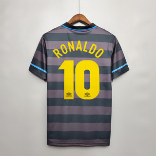 เสื้อกีฬาแขนสั้น ลายทีมชาติฟุตบอล Inter Milano RONALDO 97-98 ชุดเหย้า คุณภาพสูง สไตล์เรโทร