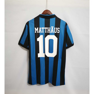 เสื้อยืด ลายทีมชาติฟุตบอล Inter Milano MATTHAUS 88-90 คุณภาพสูง สไตล์เรโทร