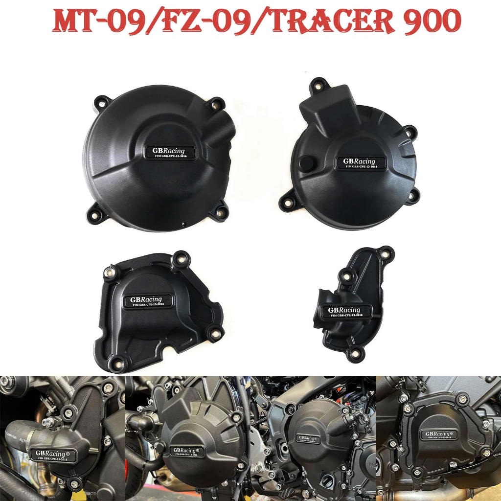 ฝาครอบเครื่องยนต์รถจักรยานยนต์ สําหรับ YAMAHA XSR900 MT09 SP MT-09 FZ-09 TRACER &amp; SCRAMBLER 900