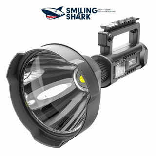 Smiling Shark W591 ไฟฉายฉุกเฉิน P70 5000 Lumens แบบพกพา ชาร์จ USB สําหรับตั้งแคมป์กลางแจ้ง