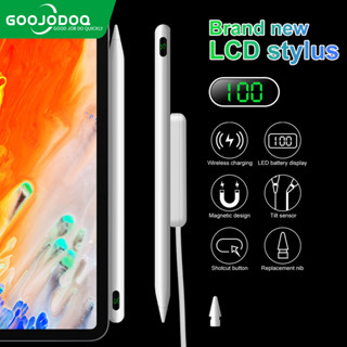 Goojodoq ปากกาสไตลัสไร้สาย พร้อมจอแสดงผล สําหรับ ipad 7 8 9th pro 11 air4 5 12.9 2018-2022