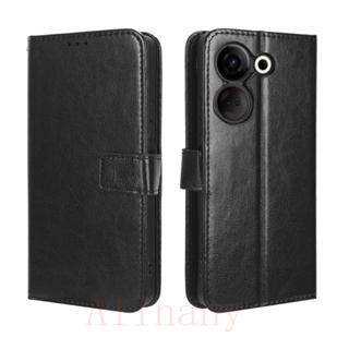 Tecno Camon 20 Pro เคส Leather Case เคสโทรศัพท์ Stand Wallet Tecno Camon20 Pro เคสมือถือ Cover