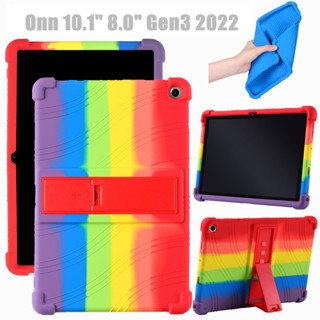 Walmart Onn 10.1 8 inch Gen3 2022 Cover Tablet Shockproof Case Soft Silicone Adjustable Stand Shell