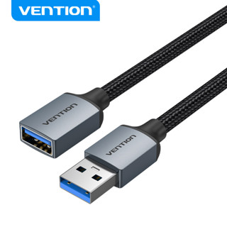 Vention USB 3.0 Type A ตัวผู้ เป็น Type A 5Gbps อลูมิเนียมอัลลอยด์ สําหรับคอมพิวเตอร์ ทีวี เดสก์ท็อป แล็ปท็อป รถยนต์ USB เต้าเสียบ เมาส์ คีย์บอร์ด