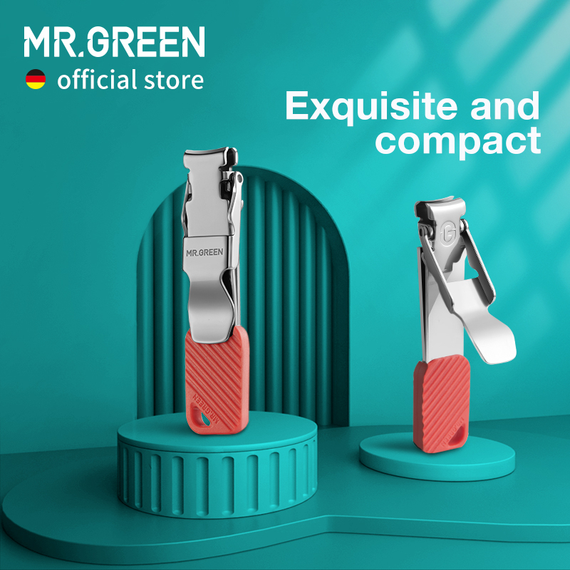 Mr.green กรรไกรตัดเล็บ ขนาดกะทัดรัด พับได้ เครื่องมือทําเล็บ กรรไกรตัดเล็บ แบบพกพา พร้อมพวงกุญแจ กรร