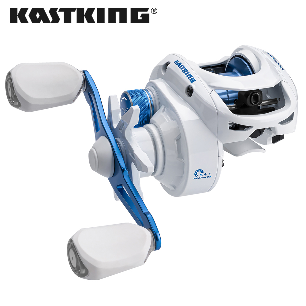 Kastking Centron Lite รอกตกปลาแบริ่งไฟเบอร์แก้ว ไนล่อน น้ําหนักเบา 7.6 ออนซ์ - 5 + 1 อัตราทดเกียร์สูง 7.1:1