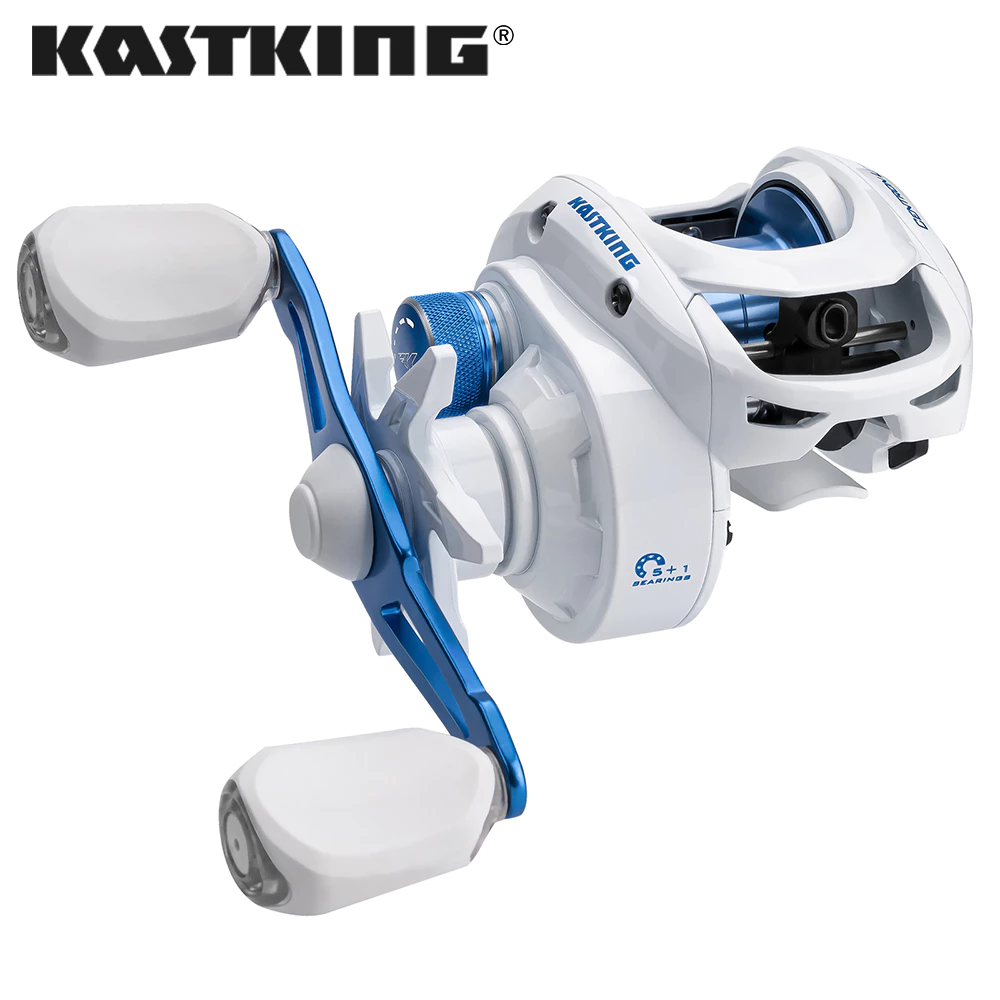 Kastking Centron Lite รอกตกปลาแบริ่งไฟเบอร์แก้ว ไนล่อน น้ําหนักเบา 7.6 ออนซ์ - 5 + 1 อัตราทดเกียร์สูง 7.1:1