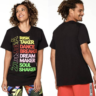 Zumba เสื้อยืด เสื้อกีฬา ฟิตเนส สําหรับผู้ชาย ผู้หญิง 0135