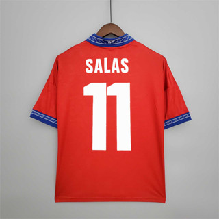 เสื้อกีฬาแขนสั้น ลายทีมชาติฟุตบอล Chile SALES 1998 ชุดเหย้า คุณภาพสูง สไตล์เรโทร