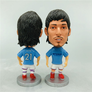 ตุ๊กตาฟุตบอล David Silva Gabriel Jesus Sterling Gundogan ขนาด 6.5 ซม. สําหรับเก็บสะสม