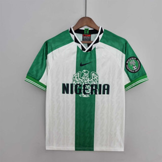 เสื้อกีฬาแขนสั้น ลายทีมชาติฟุตบอล Nigeria OKOCHA 1996 คุณภาพสูง สไตล์เรโทร