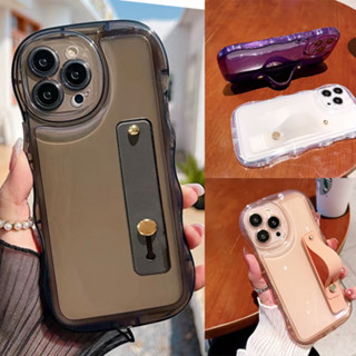 เคสโทรศัพท์มือถือ พร้อมขาตั้ง กันกระแทก สีดําใส สําหรับ huawei nova 10 se nova 9 se nova 8 nova7i 7 se nova 3 Y9s