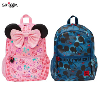 Smiggle กระเป๋าเป้สะพายหลัง คลาสสิก สําหรับเด็กผู้ชาย ผู้หญิง 16 นิ้ว กระเป๋านักเรียน เก็บสะสม