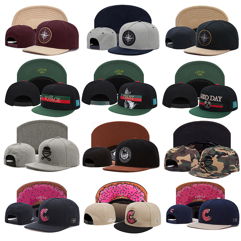 Cayler และ sons หมวก vintage หมวก snapback doughnut /compass เย็บปักถักร้อยคุณภาพสูง unisex หมวกกีฬากลางแจ้ง sun visor หมวกปรับได้