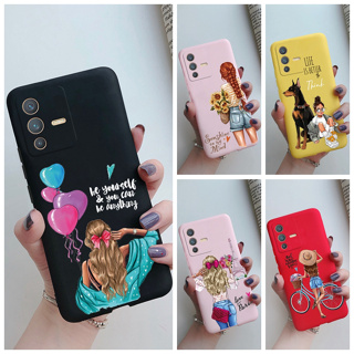 เคสโทรศัพท์มือถือ TPU แบบนิ่ม ผิวด้าน กันกระแทก สําหรับ Vivo V23 5G V23 V2130