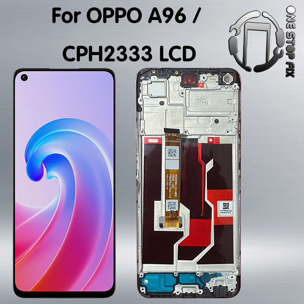 สําหรับ OPPO A96 4G CPH2333 จอแสดงผล LCD Touch Screen Digitizer เปลี่ยนสําหรับ Oppo A96 กรอบ LCD