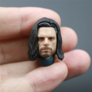 1/12 Winter Soldier Bucky Barnes Head Sculpt โมเดลฟิกเกอร์ 6 นิ้ว Male SHF ของเล่นสําหรับเด็ก