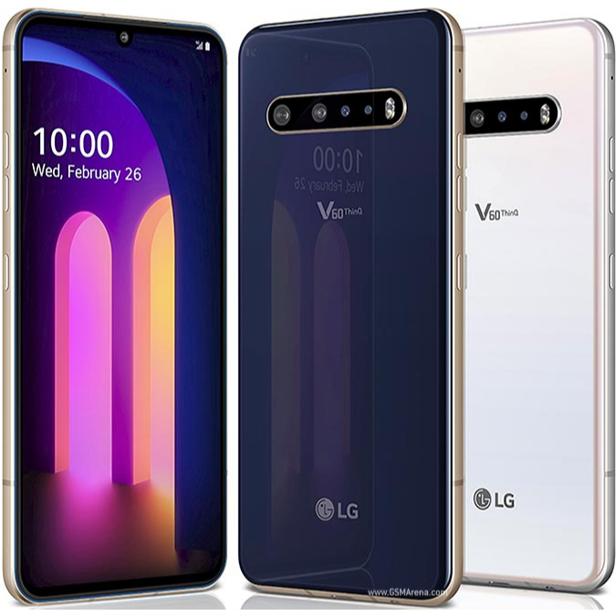 LG V60 ThinQ 5G 8GB RAM 128GB ROM 6.8 นิ้ว Snapdragon 865 สมาร์ทโฟนหน้าจอเดียวโทรศัพท์มือสอง