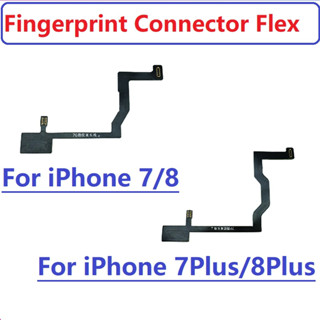 สําหรับ iPhone 7 7Plus 8 8 Plus Home Touch ID ย้อนกลับปุ่มลายนิ้วมือเมนบอร์ดเชื่อมต่อเชื่อมต่อสายเคเบิลอ่อนอะไหล่เปลี่ยน