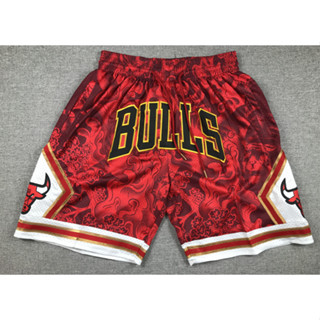 2023 nba Chicago Bulls red pockets limited basketball shorts