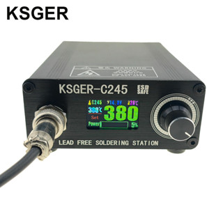 Ksger C245 แท่นเชื่อมบัดกรีเหล็ก ไร้สารตะกั่ว 180W 3s สําหรับ JBC