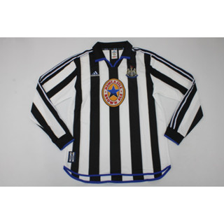 เสื้อกีฬาแขนยาว ลายทีมชาติฟุตบอล NUFC 99-00 ชุดเหย้า สไตล์เรโทร